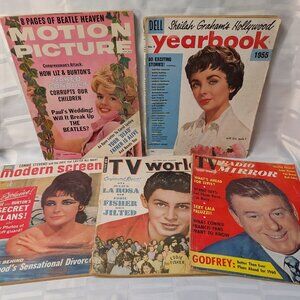 1950'S 1960'S MAGAZINE MIXED LOT BEATLES MUSIC MOVIE TV GOSIP VINTAGE RETRO MAGS